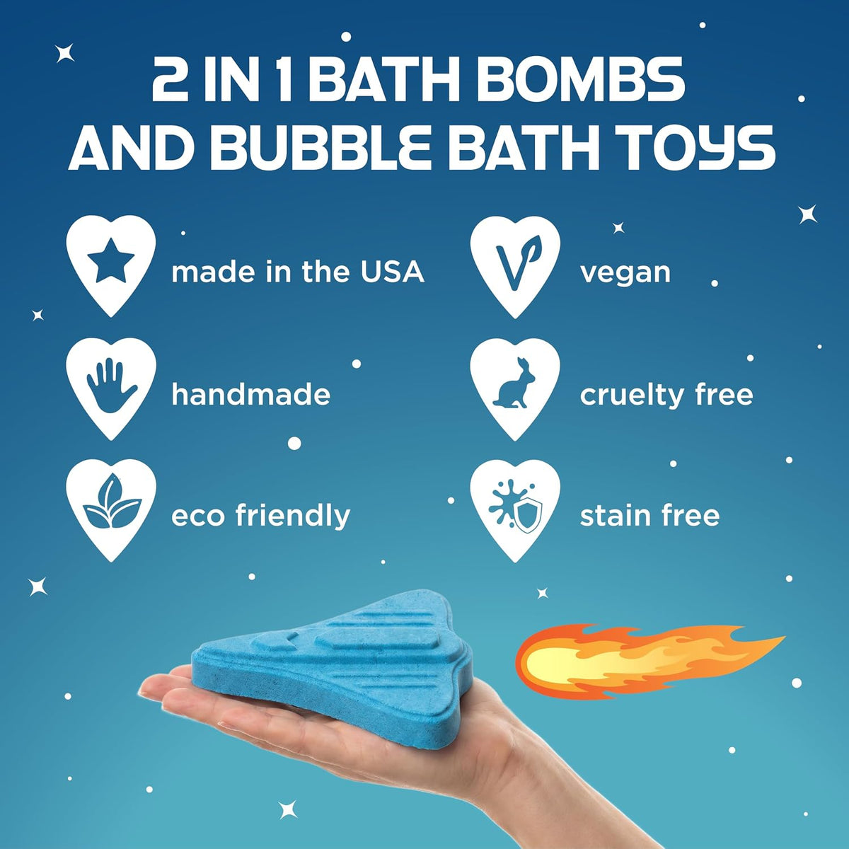 Blast Off Bubble Bath Bombs — Rocket Berry Blast (3 Pack) - Two Sisters Spa