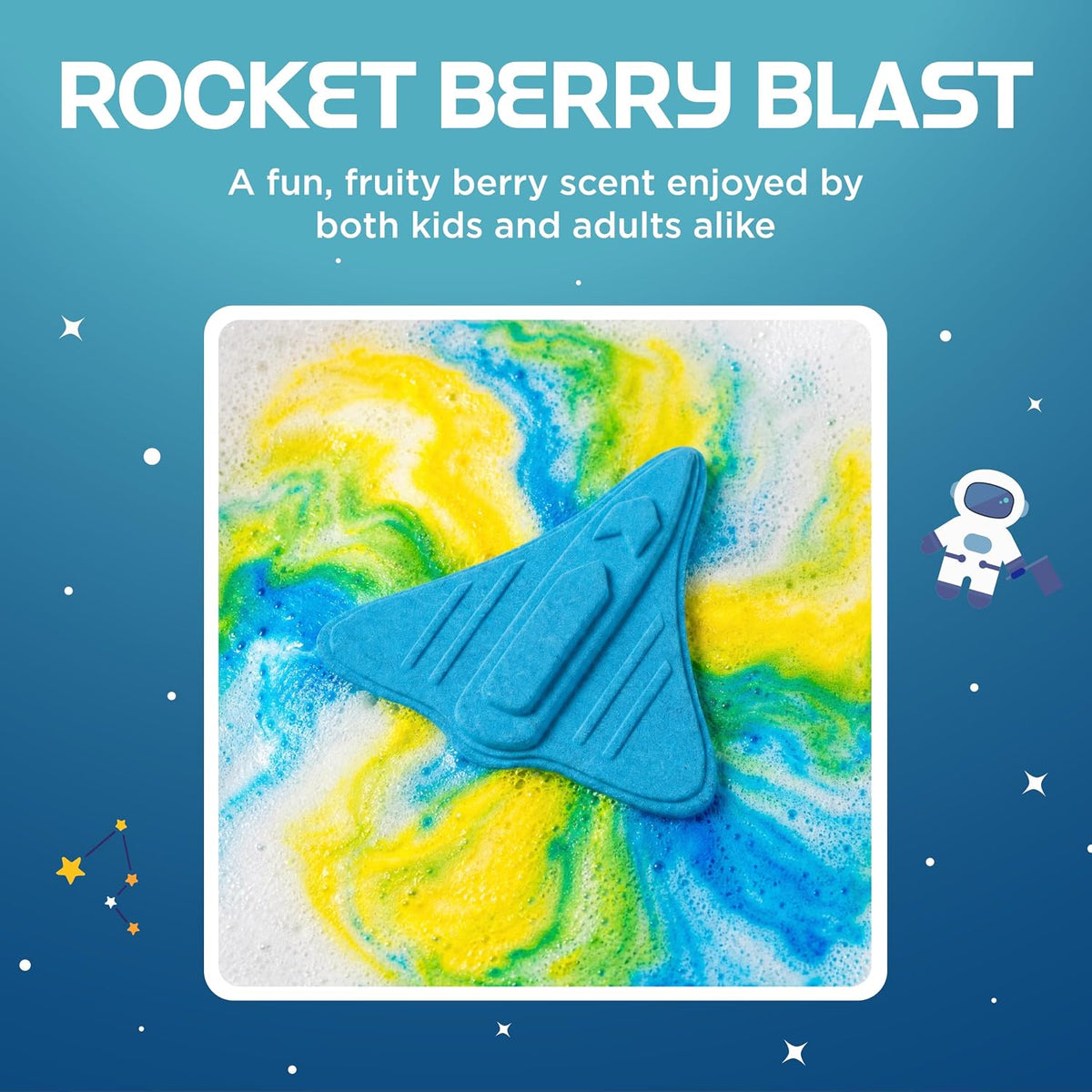 Blast Off Bubble Bath Bombs — Rocket Berry Blast (3 Pack) - Two Sisters Spa