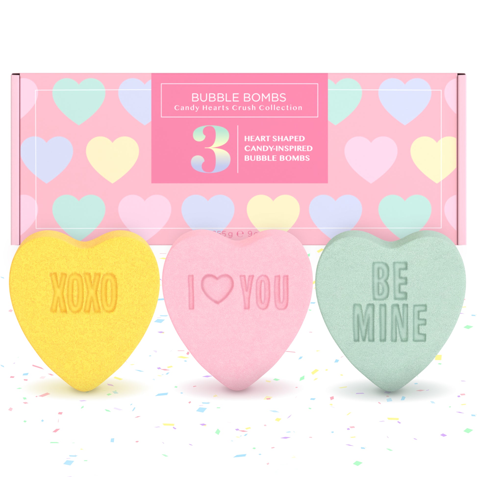 Candy Hearts Bath Bombs (3 Pack) - Two Sisters Spa