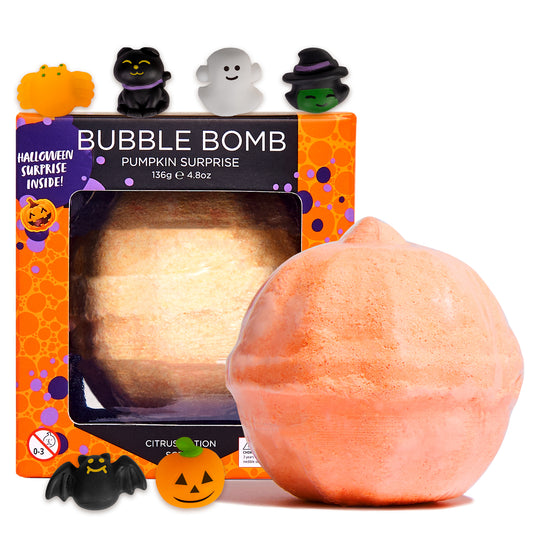 Pumpkin Halloween Surprise Bath Bomb - Two Sisters Spa