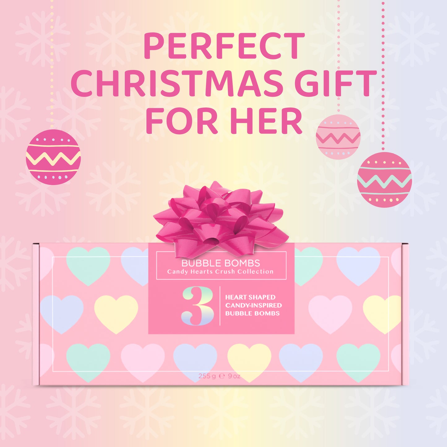 Candy Hearts Bath Bombs (3 Pack) - Two Sisters Spa